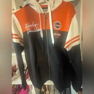 HD Woman’s zip front hoodie. Pristine condition. Purchased at HD Danbury CT.